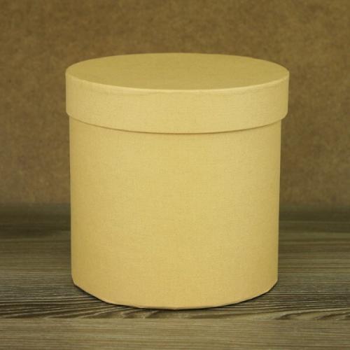 Подарочная коробка круглая 13.5*13.5 см Карамель 530893