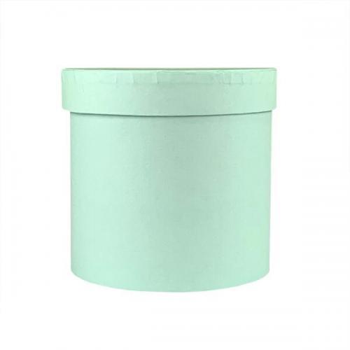 Подарочная коробка круглая 13.5*13.5 см Мята 530894
