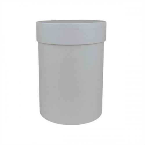 Подарочная коробка круглая 13.5*19 см Серый 535997