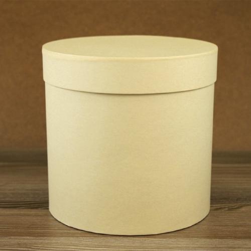 Подарочная коробка круглая 15*15 см Светло-желтый 535947