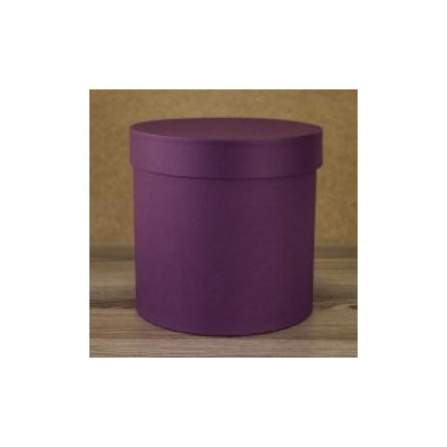 Подарочная коробка круглая 18*18 см Винный 5303662
