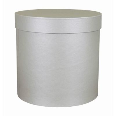 Подарочная коробка круглая 20*20 см Серый 530354се