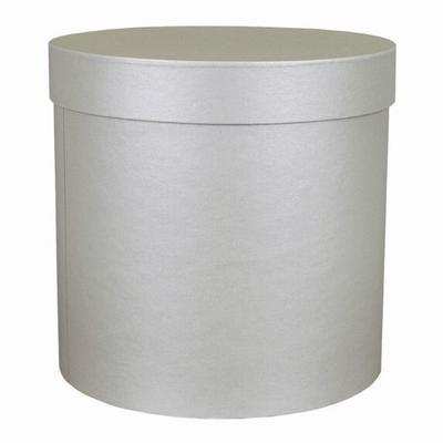 Подарочная коробка круглая 20*20 см Серый 5303546