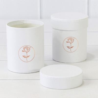 Подарочная коробка круглая 8.5*10 см Белый 445131