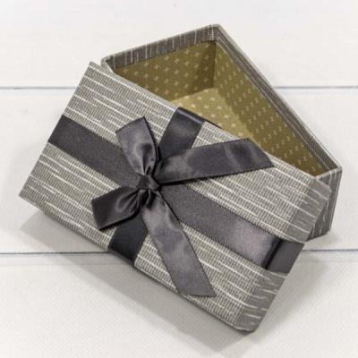 Подарочная коробка прямоугольник 15.5*9*5.8 см Темно-серый 440197тс