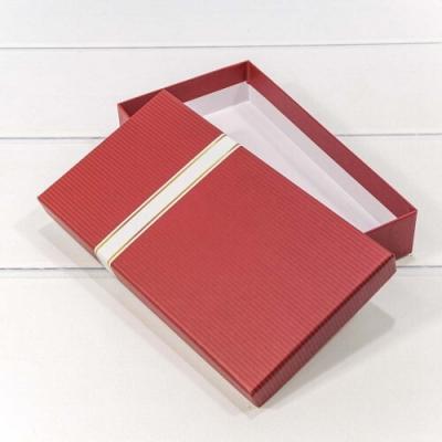 Подарочная коробка прямоугольник 22*12*4 см Красный 443316