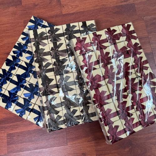 Подарочная коробка ювелирная 5*5*2 см Крафт с бантом 530773