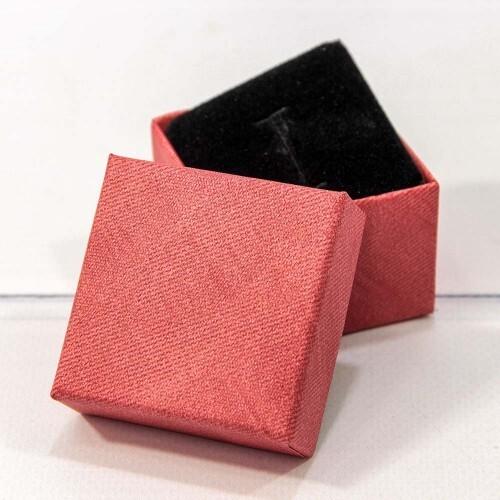 Подарочная коробка ювелирная 5*5*3 см Красный 443314