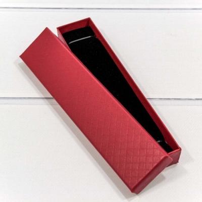 Подарочная коробка ювелирная Ромбики 21*4.5*2 см Красный 449858