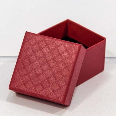 Подарочная коробка ювелирная Ромбики 5*5*3 см Красный 449843