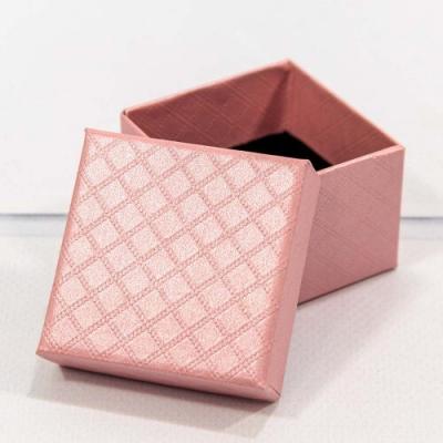 Подарочная коробка ювелирная Ромбики 5*5*3 см Розовый 449844
