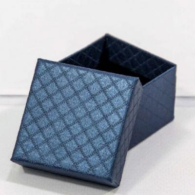 Подарочная коробка ювелирная Ромбики 5*5*3 см Синий 449789
