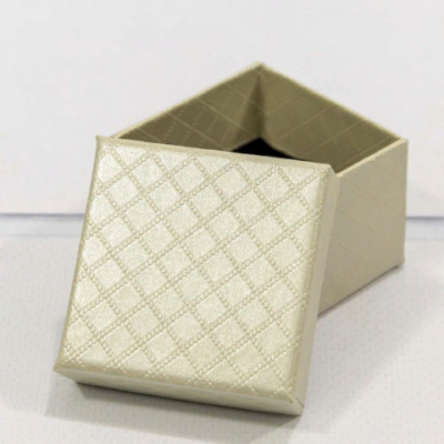 Подарочная коробка ювелирная Ромбики 5*5*3 см Бежевый 449788