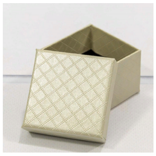 Подарочная коробка ювелирная Ромбики 5*5*3 см Бежевый 449788