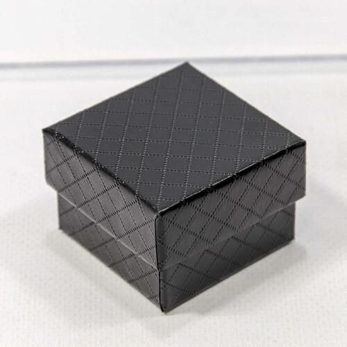 Подарочная коробка ювелирная Ромбики 5*5*3 см Черный 443313
