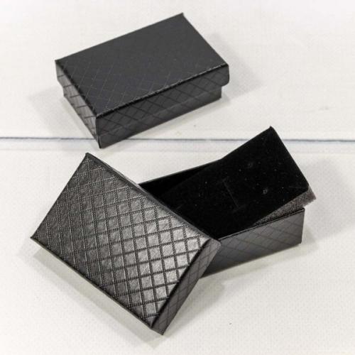 Подарочная коробка ювелирная Ромбики 8*5*2.5 см Черный 441246