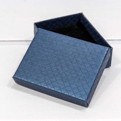 Подарочная коробка ювелирная Ромбики 9*7*3 см Синий 449872