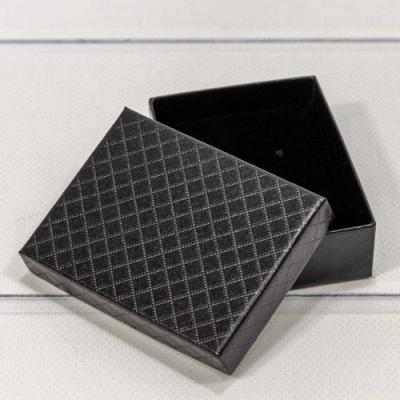 Подарочная коробка ювелирная Ромбики 9*7*3 см Черный 441085