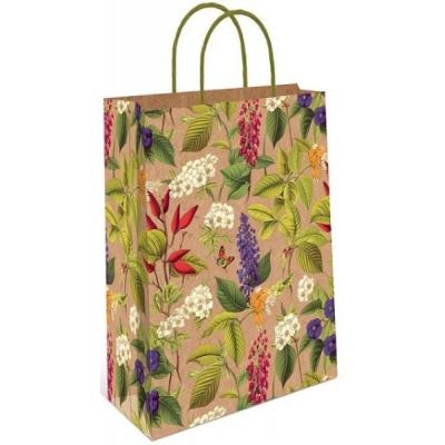 Подарочный крафт пакет с бумажной ручкой 26х32х12 см 50095