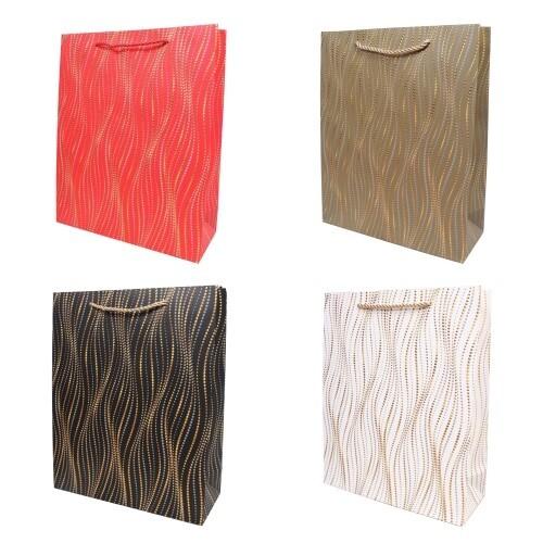 Подарочный пакет люкс бумажный 18х23х10 см 58677