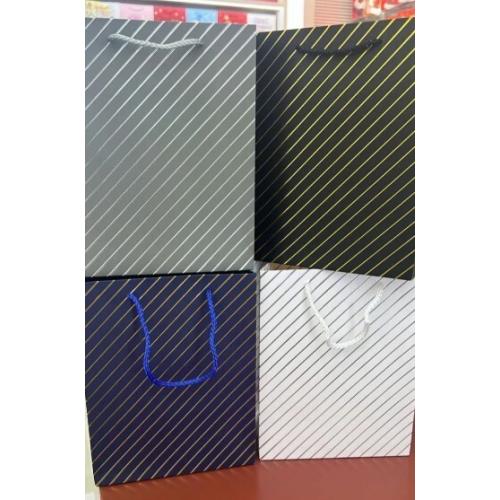 Подарочный пакет люкс бумажный с тиснением 26х32х12 см 58684