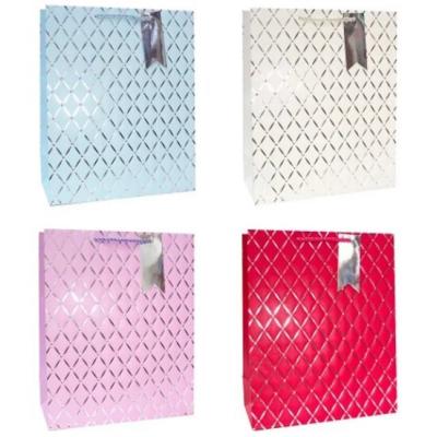 Подарочный пакет люкс бумажный с тиснением 26х32х12 см 58686