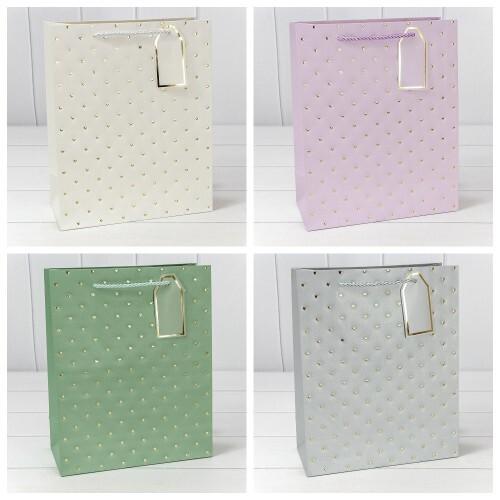 Подарочный пакет люкс бумажный с тиснением 26х32х12 см Сердечки (микс) 445138