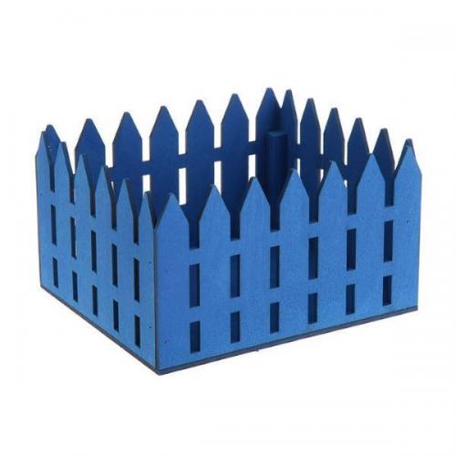 Подарочный ящик 18*15*9 см Забор синий 230563