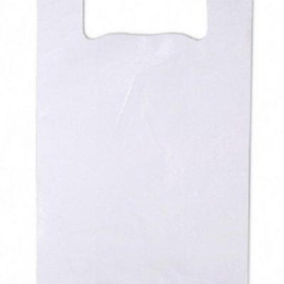 Полиэтиленовый пакет майка ПНД 15 мкм 38х70 см Белый 100 шт
