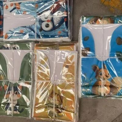 Полиэтиленовый пакет майка ПВД 16х27+3 см Микс с ушками 50 шт