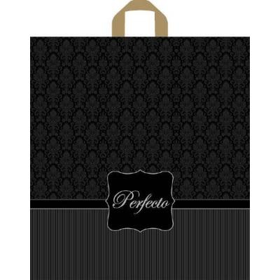 Полиэтиленовый пакет ПВД с петлевой ручкой 95 мкм 37х40 см Перфекто Сильвер 25 шт