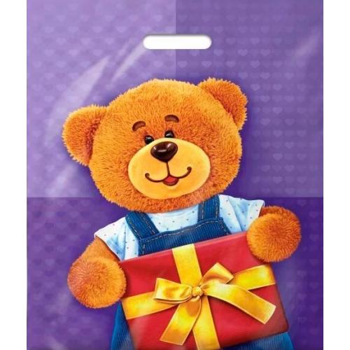 Полиэтиленовый пакет ПВД с прорубной ручкой 45 мкм 40х47 см Мирошка 50 шт