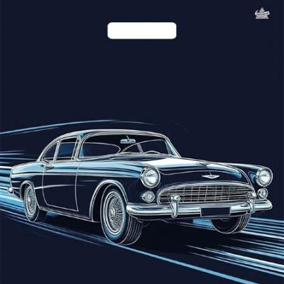 Полиэтиленовый пакет ПВД с прорубной ручкой 60 мкм 38х45 см Движение 50 шт