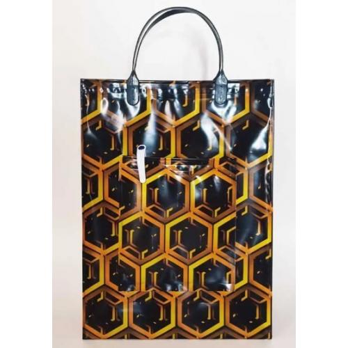 Полиэтиленовый пакет СЛПР с пластиковыми ручками 24х34х10 см Элит с карманами 905655