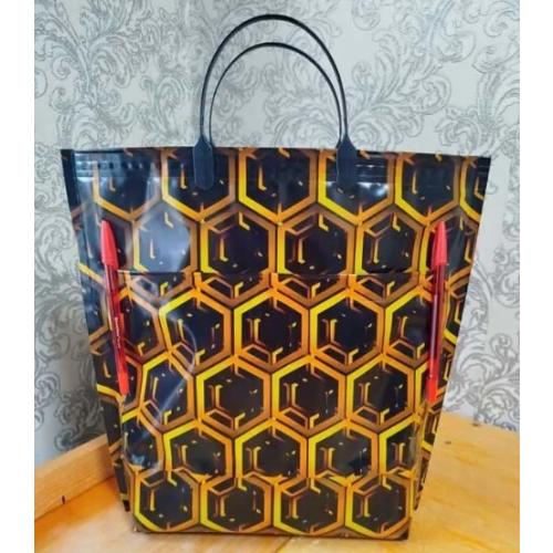 Полиэтиленовый пакет СЛПР с пластиковыми ручками 36х34х10 см Элит с карманами 905656