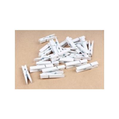 Прищепка 4.5 см Белые (25 шт/уп) 568018