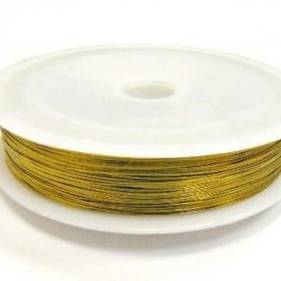 Проволока для бисероплетения 0.4 мм золото 50 м 27210
