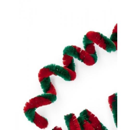 Проволока синельная двухцветная 50 шт Красный/зеленый 172214