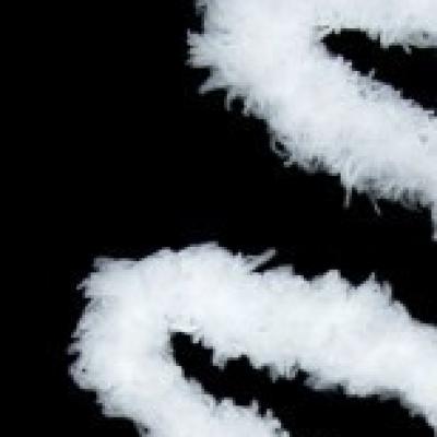 Проволока синельная меховая 1 м Белый 172221