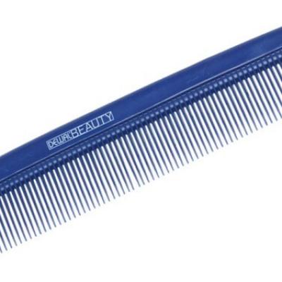 Расческа-гребень с частыми зубьями 13.5 см Dewal Beauty карманная синяя