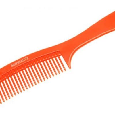 Расческа-гребень с редкими зубьями Dewal Beauty  DBO6810 с ручкой оранжевая 22 см