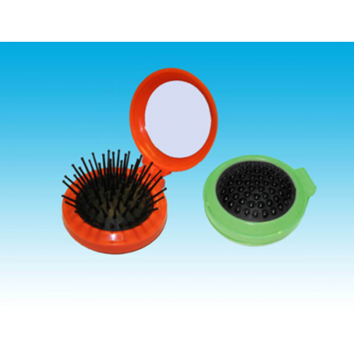 Расческа массажная складная с зеркалом круглая 94064*