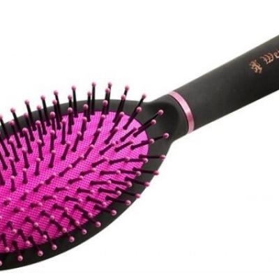Расчёска массажная с пластиковыми зубьями Weisen R 9587 PICTA PINK 24.5 см