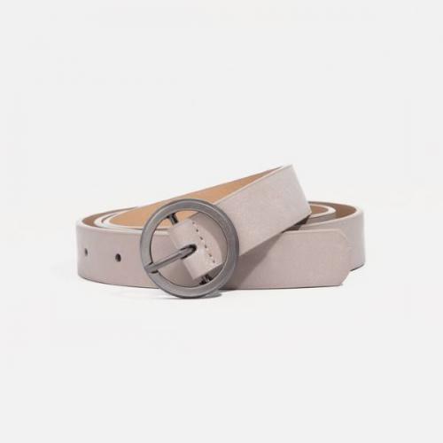 Ремень женский, 2.3*110 см, гладкий, пряжка металл, цвет серый