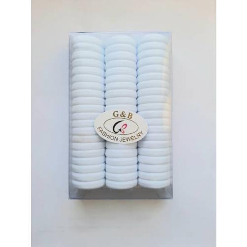 Резинка для волос (60 шт) 314 Белые