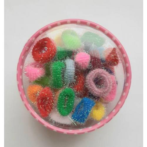 Резинка для волос мелкая с люриксом (уп)1369