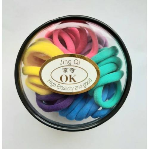 Резинка для волос средняя (48 шт) яркие цвета микс  1411