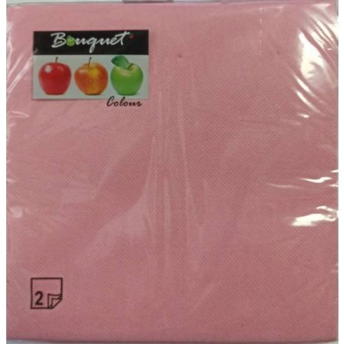 Салфетки бумажные 33*33 см DBC Розовые 2 сл 20 л