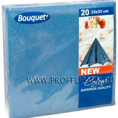 Салфетки бумажные 33*33 см DBC Синие 2 сл 20 л
