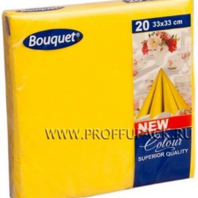 Салфетки бумажные 33*33 см DBC Желтые 2 сл 20 л
